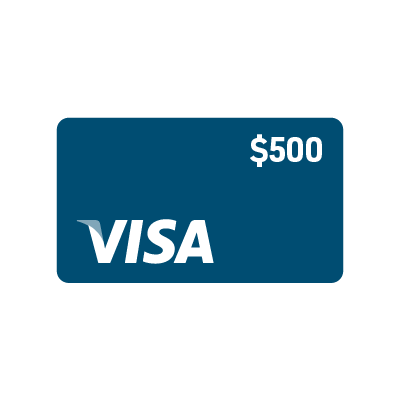 $500 Visa Prepaid Card